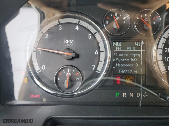 2009 Dodge Ram 1500 SLT with VIN 1D3HV13T89J530876, listed as a Copart auction lot 48057665 with 146,212 mi miles and Salvage Title. Bid and sale history available at carsss.com. Image 9.