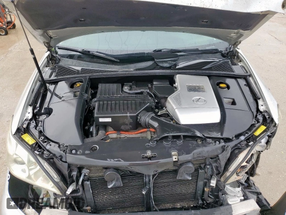 2006 Lexus RX 400h with VIN JTJGW31U762000555, listed as a Copart auction lot 54873185 with 191,579 mi miles and Salvage title. Bid and sale history available at DreamBid. Image 12.
