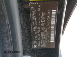 2007 BMW 5 Series 525i with VIN WBANE53577CY08041, listed as a Copart auction lot 50399925 with Not Provided miles and Salvage Title. Bid and sale history available at carsss.com. Image 14.