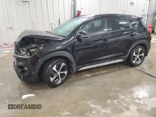 2017 Hyundai Tucson Value with VIN KM8J3CA24HU569897, listed as a Copart auction lot 86643104 with 116,913 mi miles and Salvage Title. Bid and sale history available at carsss.com. Image 1.