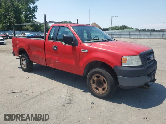 2005 Ford F-150 XL with VIN 1FTRF14W25NA82494, listed as a Copart auction lot 63276715 with 95,651 mi miles and Clean title. Bid and sale history available at DreamBid. Image 4.