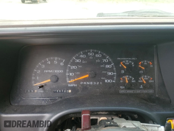 1999 Chevrolet Tahoe Z71 z VIN 1GNEK13R6XJ443409, wystawiony jako Copart lot #53613625 z przebiegiem 188 790 mil mil oraz Szkoda całkowita • Salvage title. Historia ofert i sprzedaży dostępna na DreamBid. Obrazek 9.