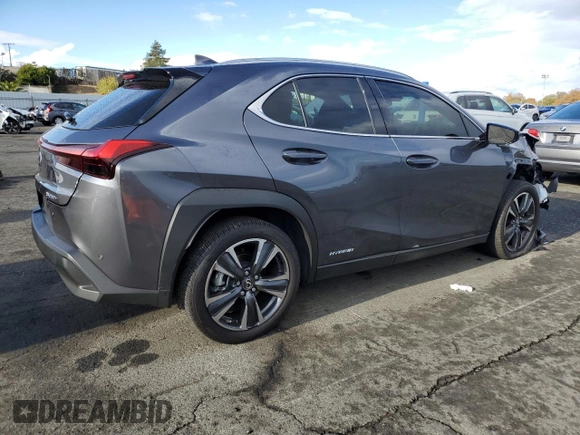 2022 Lexus UX 250h z VIN JTHX9JBH2N2054570, wystawiony jako Copart lot #81029604 z przebiegiem 28 698 mil mil oraz Szkoda całkowita • Salvage title. Historia ofert i sprzedaży dostępna na DreamBid. Obrazek 3.