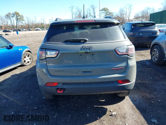 2022 Jeep Compass Trailhawk with VIN 3C4NJDDB4NT136213, listed as a IAAI auction lot 41689612 with 50,091 mi miles and . Bid and sale history available at DreamBid. Image 16.