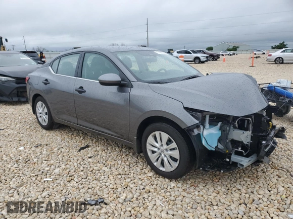 2025 Nissan Sentra S with VIN 3N1AB8BV5SY270147, listed as a Copart auction lot 51860955 with 1,440 mi miles and Salvage Title. Bid and sale history available at DreamBid. Image 4.