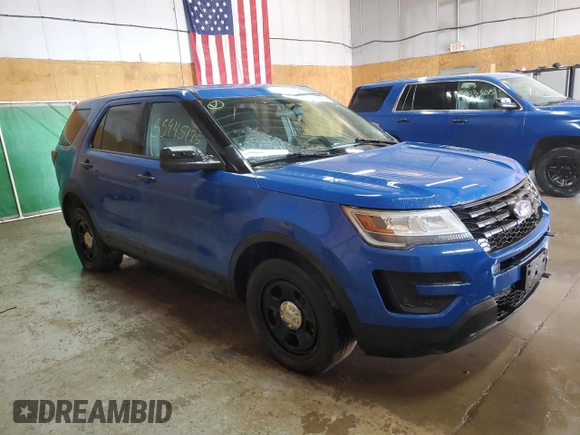 2019 Ford Police Interceptor Utility z VIN 1FM5K8AT1KGB15722, wystawiony jako Copart lot #55945175 z przebiegiem 100 512 mil mil oraz Czysty tytuł • Clean title. Historia ofert i sprzedaży dostępna na DreamBid. Obrazek 4.