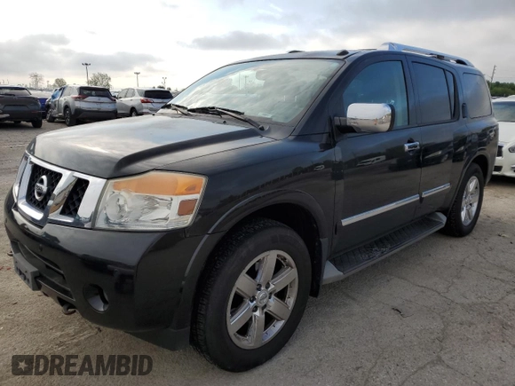 2010 Nissan Armada Titanium z VIN 5N1AA0NC0AN616883, wystawiony jako Copart lot #55729375 z przebiegiem 199 421 mil mil oraz Szkoda całkowita • Salvage title. Historia ofert i sprzedaży dostępna na DreamBid. Obrazek 1.