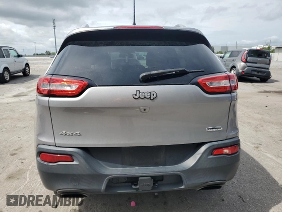 2017 Jeep Cherokee Latitude with VIN 1C4PJMCS9HW634285, listed as a Copart auction lot 59107615 with 136,984 mi miles and Salvage title. Bid and sale history available at DreamBid. Image 6.