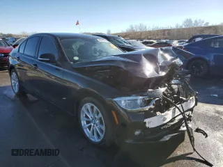 2018 BMW 3 Series 320i xDrive with VIN WBA8E5G57JNU46442, listed as a Copart auction lot 46619795 with Not Provided miles and Salvage Title. Bid and sale history available at carsss.com. Image 4.