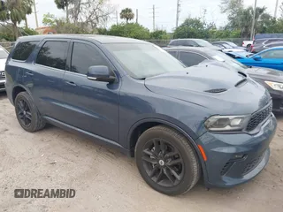 2021 Dodge Durango R/T with VIN 1C4SDHCT5MC863611, listed as a IAAI auction lot 41619544 with 33,692 mi miles and . Bid and sale history available at DreamBid. Image 1.