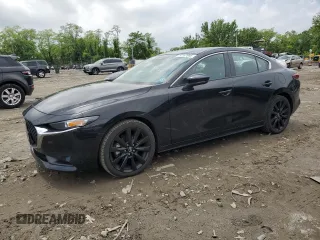 2024 Mazda 3 S Select Sport with VIN 3MZBPABM6RM403613, listed as a Copart auction lot 57187045 with 19,546 mi miles and Salvage title. Bid and sale history available at DreamBid. Image 1.