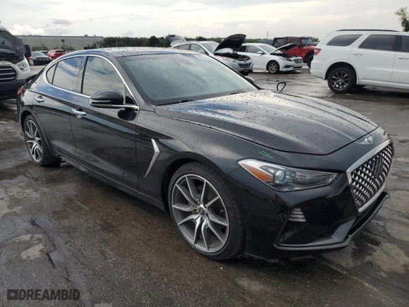 2020 Genesis G70 2.0T with VIN KMTG44LA6LU065349, listed as a Copart auction lot 60222483 with 55,629 mi miles. Bid and sale history available at carsss.com. Image 4.