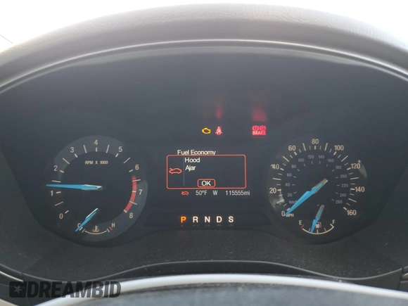 2017 Ford Fusion SE with VIN 3FA6P0HD7HR287478, listed as a Copart auction lot 46547835 with 115,555 mi miles and Salvage Title. Bid and sale history available at DreamBid. Image 9.