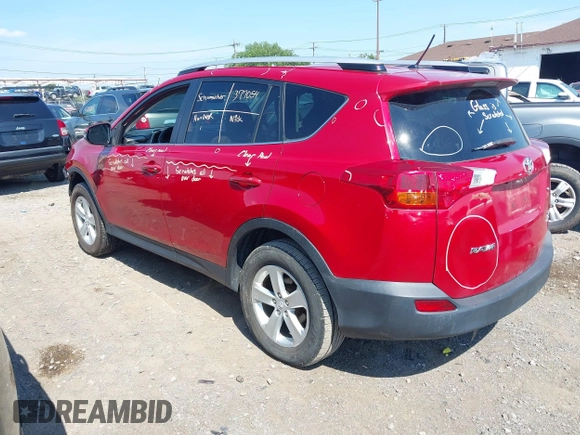 2013 Toyota RAV4 XLE with VIN JTMRFREV5D5010594, listed as a IAAI auction lot 42681284 with 131,898 mi miles and . Bid and sale history available at DreamBid. Image 2.