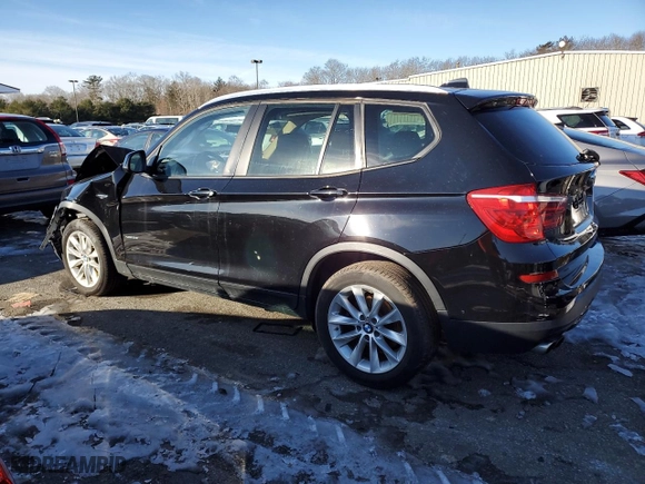 2015 BMW X3 xDrive28i with VIN 5UXWX9C51F0D53956, listed as a Copart auction lot 42615855 with 148,917 mi miles and Salvage Title. Bid and sale history available at carsss.com. Image 2.