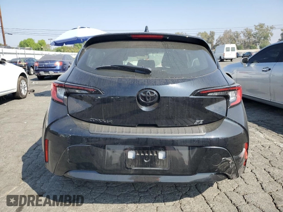 2023 Toyota Corolla Hatchback SE with VIN JTND4MBE3P3205743, listed as a Copart auction lot 76208354 with 22,632 mi miles and Salvage Title. Bid and sale history available at carsss.com. Image 6.
