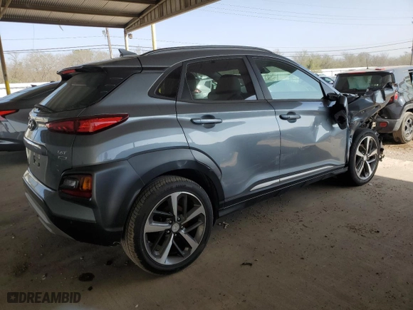 2020 Hyundai Kona Ultimate with VIN KM8K5CA5XLU445232, listed as a Copart auction lot 48637785 with 50,778 mi miles and Clean Title. Bid and sale history available at carsss.com. Image 3.