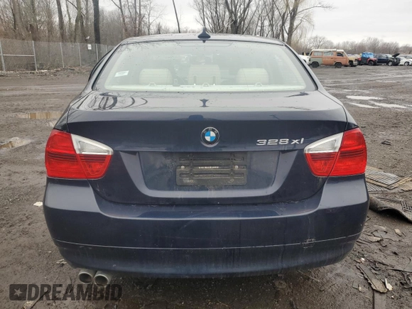 2008 BMW 3 Series 328xi with VIN WBAVC73548KP37504, listed as a Copart auction lot 49310615 with 108,513 mi miles and Salvage Title. Bid and sale history available at carsss.com. Image 6.