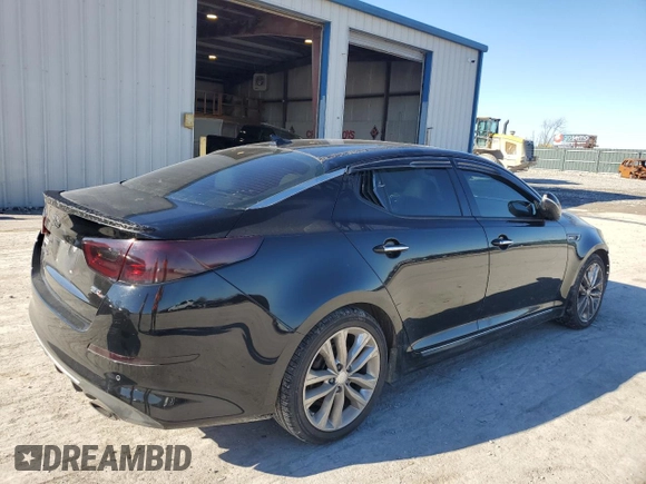 2014 Kia Optima SX Turbo with VIN 5XXGR4A68EG334376, listed as a Copart auction lot 89090345 with 125,929 mi miles and Salvage title. Bid and sale history available at DreamBid. Image 3.
