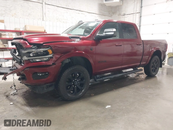 2019 Ram 2500 Laramie with VIN 3C6UR5FL4KG664071, listed as a IAAI auction lot 41361435 with 71,097 mi miles. Bid and sale history available at carsss.com. Image 2.