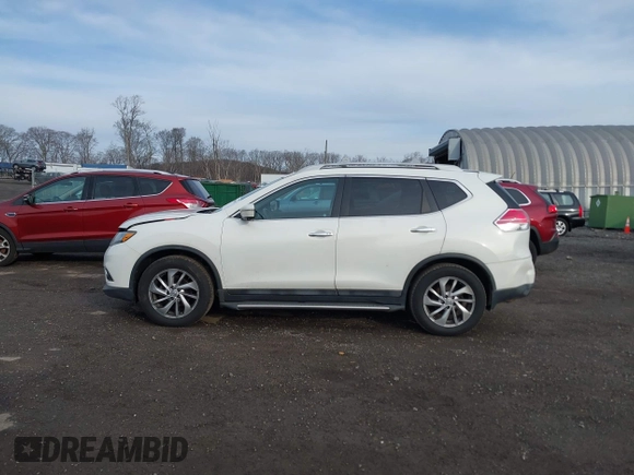 2014 Nissan Rogue SL with VIN 5N1AT2MV6EC853940, listed as a IAAI auction lot 41866987 with 88,192 mi miles. Bid and sale history available at carsss.com. Image 14.