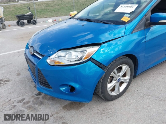 2014 Ford Focus SE with VIN 1FADP3F23EL310193, listed as a IAAI auction lot 41808058 with 53,658 mi miles. Bid and sale history available at carsss.com. Image 6.