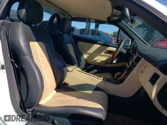 2001 Mercedes-Benz SLK 230/320 with VIN WDBKK65F41F235419, listed as a Copart auction lot 77407374 with 79,238 mi miles and Salvage Title. Bid and sale history available at DreamBid. Image 10.