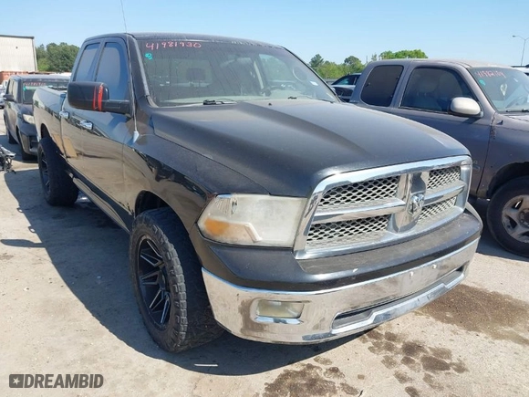 2009 Dodge Ram 1500 SLT with VIN 1D3HB18T19S764885, listed as a IAAI auction lot 41981930 with 157,536 mi miles. Bid and sale history available at carsss.com. Image 1.
