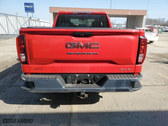 2020 GMC Sierra 1500 SLE with VIN 1GTR9BEK1LZ168569, listed as a Copart auction lot 48932105 with 42,893 mi miles and Salvage Title. Bid and sale history available at carsss.com. Image 6.