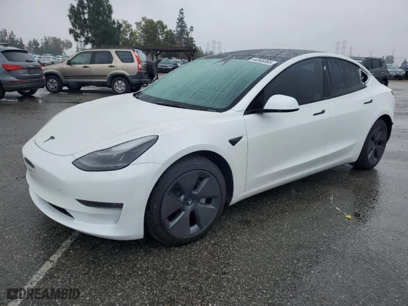 2023 Tesla Model 3 with VIN 5YJ3E1EA7PF591929, listed as a Copart auction lot 44565365 with 29,617 mi miles and Salvage Title. Bid and sale history available at carsss.com. Image 1.