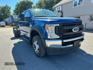 2022 Ford F-550 XL with VIN 1FD0W5HT1NEE74054, listed as a Copart auction lot 75479534 with 186,004 mi miles and Clean Title. Bid and sale history available at carsss.com. Image 4.
