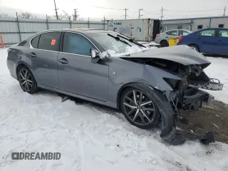 2016 Lexus GS 350 with VIN JTHCZ1BL2GA000391, listed as a Copart auction lot 45433215 with Not provided miles and Salvage title. Bid and sale history available at DreamBid. Image 4.