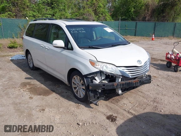2014 Toyota Sienna Limited with VIN 5TDDK3DC0ES091826, listed as a IAAI auction lot 42112113 with 200,255 mi miles and . Bid and sale history available at DreamBid. Image 1.