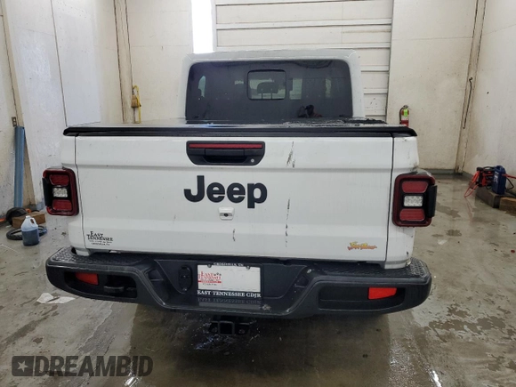 2024 Jeep Gladiator Sport S with VIN 1C6HJTAG8RL129605, listed as a Copart auction lot 50346665 with 41 mi miles and Salvage title. Bid and sale history available at DreamBid. Image 6.