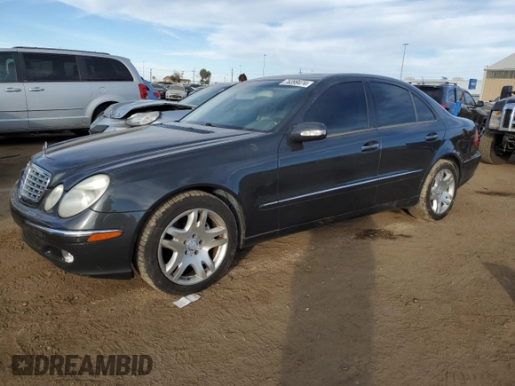 2003 Mercedes-Benz E-Class 5.0L with VIN WDBUF70J83A205550, listed as a Copart auction lot 76399474 with 118,646 mi miles and Salvage Title. Bid and sale history available at carsss.com. Image 1.