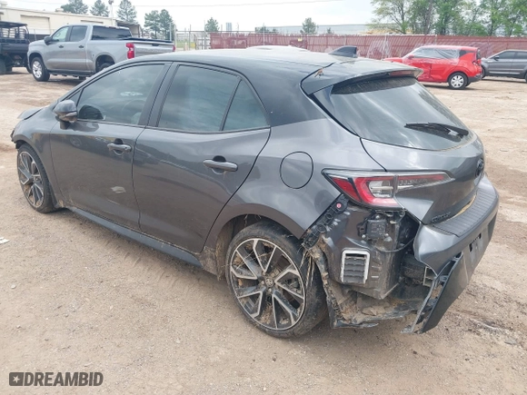 2021 Toyota Corolla Hatchback XSE with VIN JTNC4MBE0M3117174, listed as a IAAI auction lot 41885744 with 58,418 mi miles. Bid and sale history available at carsss.com. Image 3.