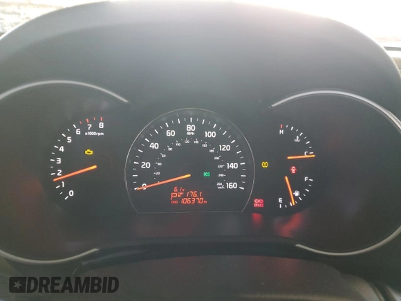 2014 Kia Sorento LX with VIN 5XYKT4A71EG462250, listed as a Copart auction lot 50083895 with 106,370 mi miles and Clean Title. Bid and sale history available at carsss.com. Image 9.