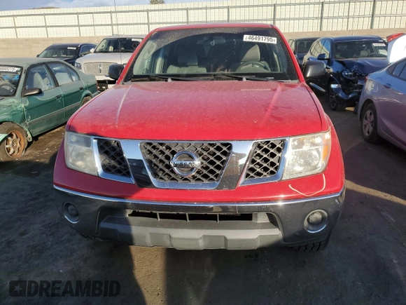 2007 Nissan Frontier SE with VIN 1N6AD07U97C442427, listed as a Copart auction lot 46491795 with 224,903 mi miles and Salvage title. Bid and sale history available at DreamBid. Image 5.