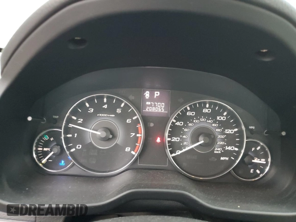 2012 Subaru Legacy 2.5i with VIN 4S3BMBA63C3009256, listed as a Copart auction lot 61028795 with 208,065 mi miles and Non repairable. Bid and sale history available at DreamBid. Image 9.