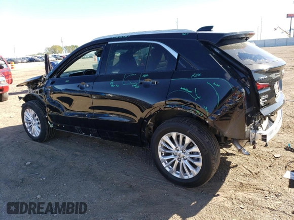 2024 Cadillac XT4 AWD Luxury with VIN 1GYFZBR41RF114434, listed as a Copart auction lot 73217514 with 10,505 mi miles and Salvage Title. Bid and sale history available at carsss.com. Image 2.
