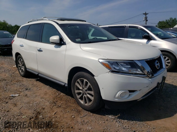 2014 Nissan Pathfinder S z VIN 5N1AR2MM4EC705596, wystawiony jako Copart lot #60879025 z przebiegiem 57 357 mil mil oraz Czysty tytuł • Clean title. Historia ofert i sprzedaży dostępna na DreamBid. Obrazek 4.