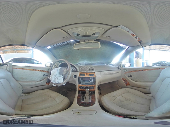 2005 Mercedes-Benz CLK-Class 3.2L with VIN WDBTK65G05T052247, listed as a Copart auction lot 44776405 with 135,502 mi miles and Salvage Title. Bid and sale history available at carsss.com. Image 12.