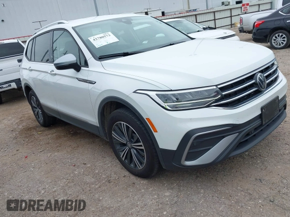 2024 Volkswagen Tiguan Wolfsburg Edition with VIN 3VV5B7AXXRM233917, listed as a IAAI auction lot 42780573 with 11,983 mi miles and . Bid and sale history available at DreamBid. Image 1.