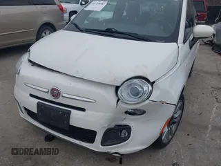 2015 FIAT 500 Sport with VIN 3C3CFFBR3FT509185, listed as a IAAI auction lot 41739081 with 23,555 mi miles. Bid and sale history available at carsss.com. Image 6.