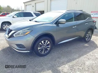 2018 Nissan Murano S z VIN 5N1AZ2MG1JN115722, wystawiony jako IAAI lot #41878161 z przebiegiem 154 045 mil mil oraz . Historia ofert i sprzedaży dostępna na DreamBid. Obrazek 2.