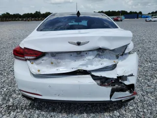 2017 Genesis G80 3.8L z VIN KMHGN4JE5HU167732, wystawiony jako Copart lot #61916625 z przebiegiem Nie podano mil oraz Szkoda całkowita • Salvage title. Historia ofert i sprzedaży dostępna na DreamBid. Obrazek 6.