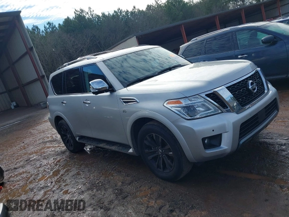 2020 Nissan Armada Platinum with VIN JN8AY2NF6L9360609, listed as a IAAI auction lot 41317857 with 142,243 mi miles. Bid and sale history available at carsss.com. Image 13.