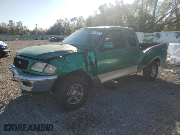 1997 Ford F-150 XL with VIN 1FTDX18W9VNC37219, listed as a Copart auction lot 46190755 with 280,588 mi miles and Salvage Title. Bid and sale history available at carsss.com. Image 1.