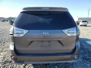 2017 Toyota Sienna SE with VIN 5TDXZ3DC1HS768654, listed as a Copart auction lot 48874735 with 246,060 mi miles and Salvage Title. Bid and sale history available at carsss.com. Image 6.
