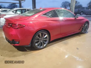 2021 Infiniti Q60 Red Sport 400 with VIN JN1FV7LK0MM530441, listed as a Copart auction lot 45025825 with 17,319 mi miles and Salvage title. Bid and sale history available at DreamBid. Image 3.